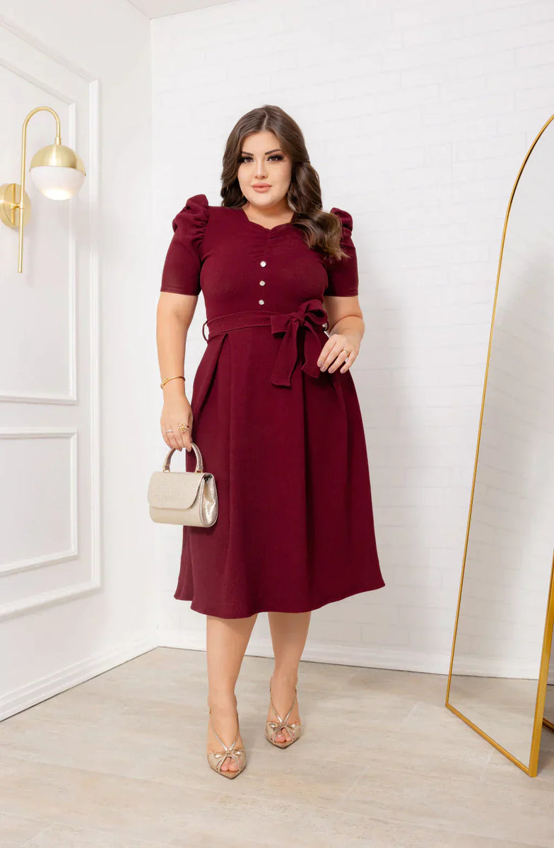 Vestido Midi Casual Fabi