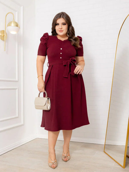 Vestido Midi Casual Fabi