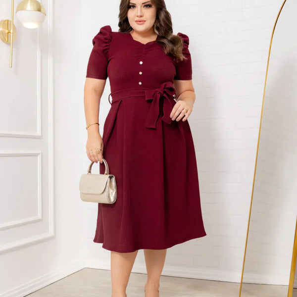 Vestido Midi Casual Fabi