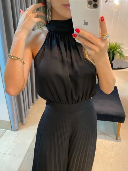 Macacão Pantalona Jumpsuit