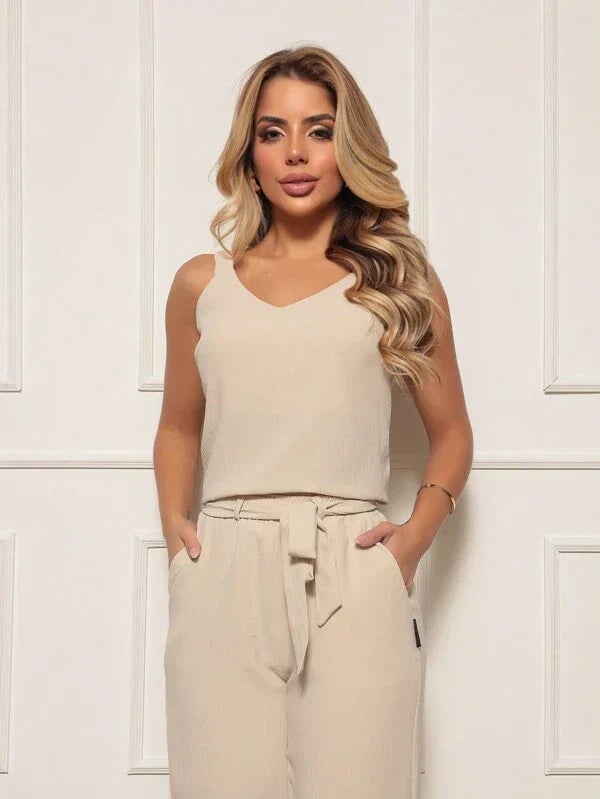 Conjunto Calça e Blusa Feminino Tatiane