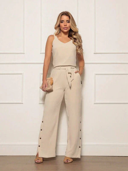 Conjunto Calça e Blusa Feminino Tatiane