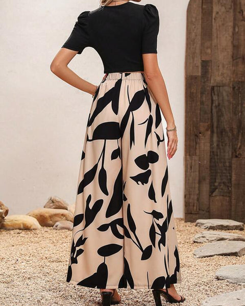 Conjunto Cropped e Calça Pantalona Yolanda