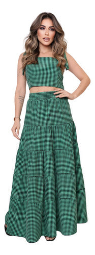Conjunto Feminino Saia Cropped Julia