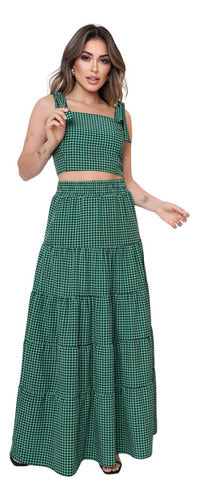 Conjunto Feminino Saia Cropped Julia