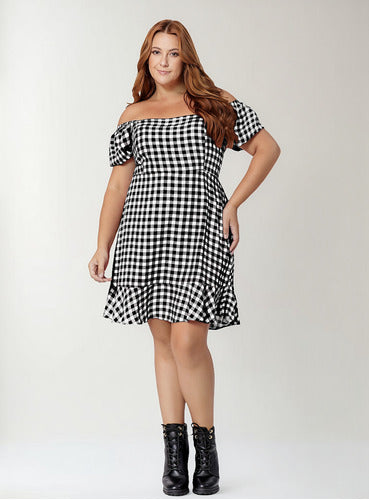 Vestido Xadrez Curto Geovana
