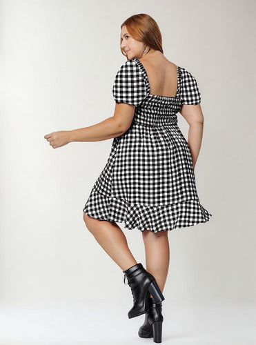 Vestido Xadrez Curto Geovana