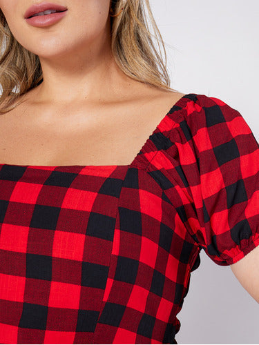 Vestido Curto Plus Size Feminino Amanda