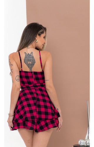 Macaquinho Feminino Babado Junina