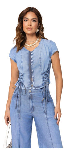 Conjunto De Calça Com Cropped Sarah