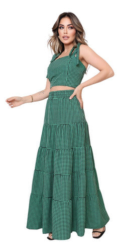 Conjunto Feminino Saia Cropped Julia