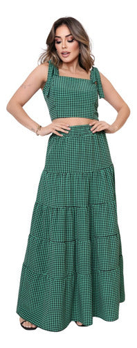 Conjunto Feminino Saia Cropped Julia