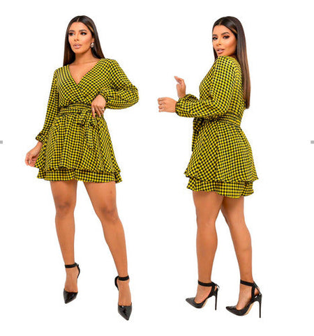 Vestido Curto Manga Longa Catarina