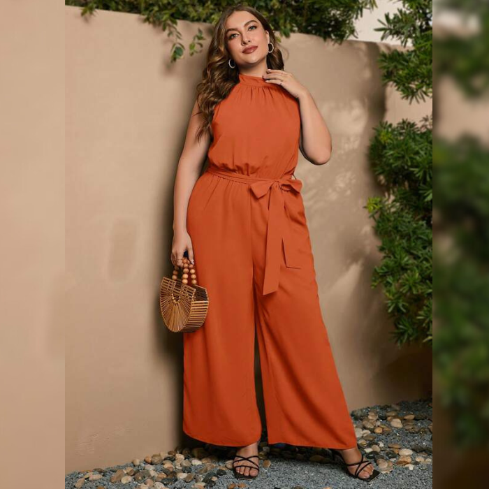 Macacão Pantalona Plus Size Elza