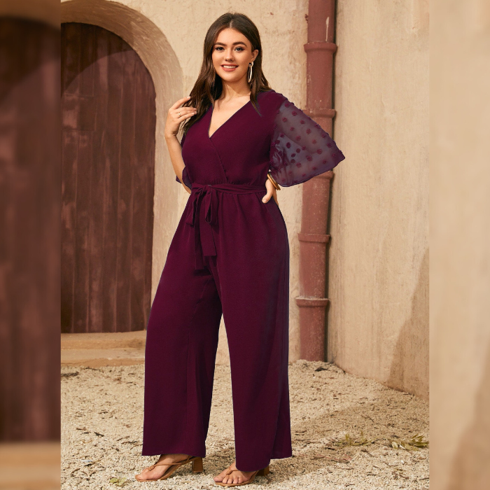 Macacão Manga Bufante Vivian