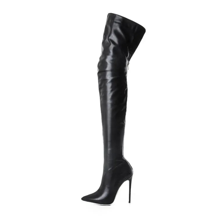 Bota De Cano Alto Com Salto Aparecida
