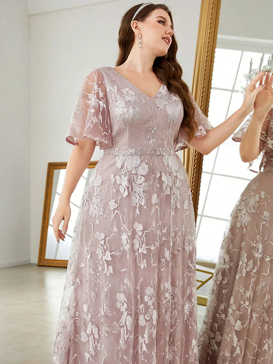 Vestido Plus Size Festa Longo Michela