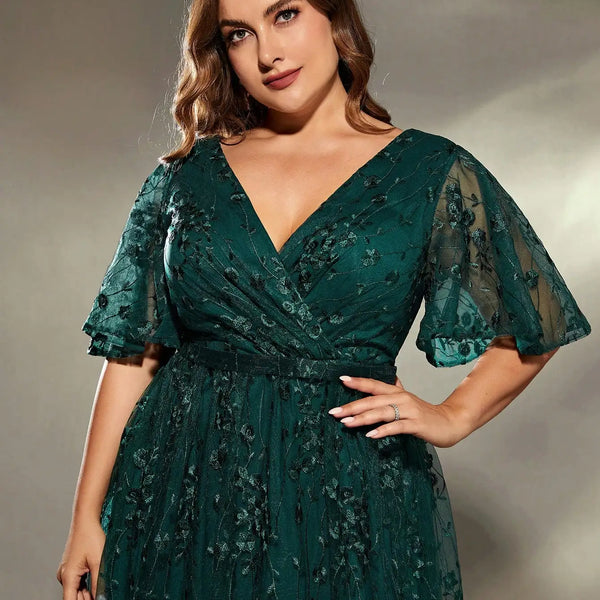 Vestido Longo Plus Size Festa Arianna
