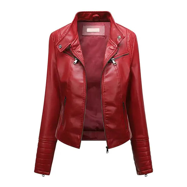 Jaqueta De Couro Feminina Edna