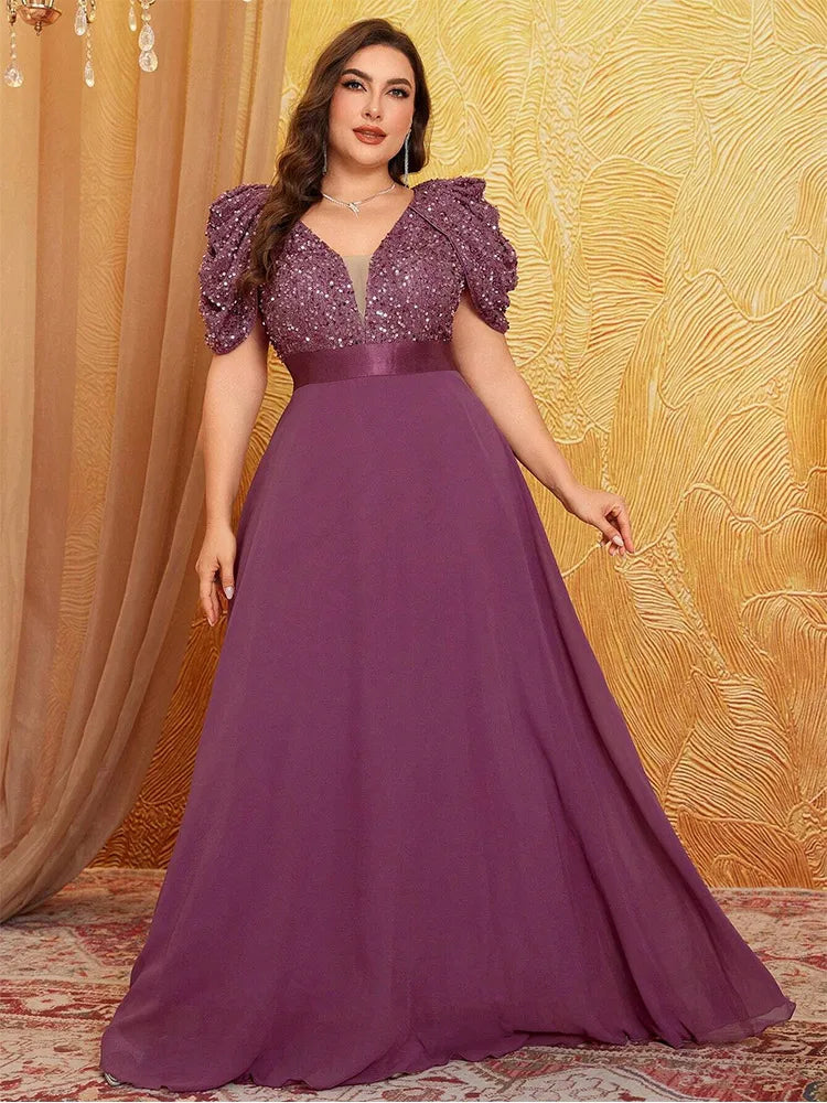 Vestido Festa Longo Plus Size Federica