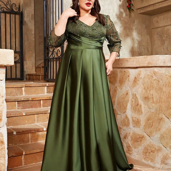 Vestido Longo Plus Size Festa Angelica