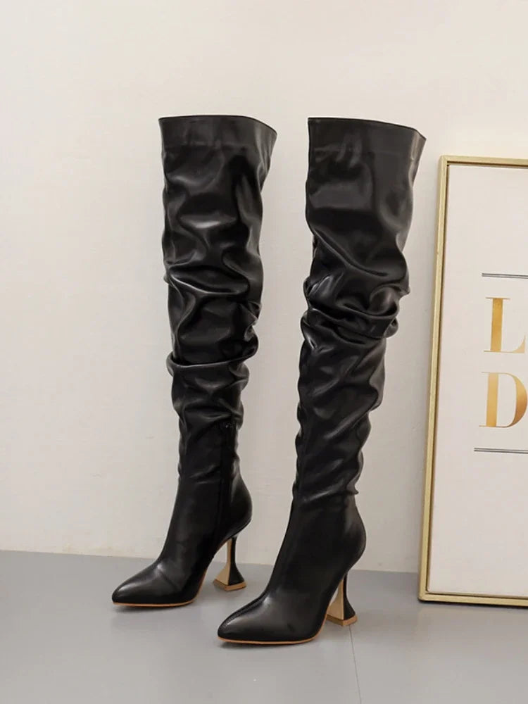 Bota Cano Alto Feminina Anita