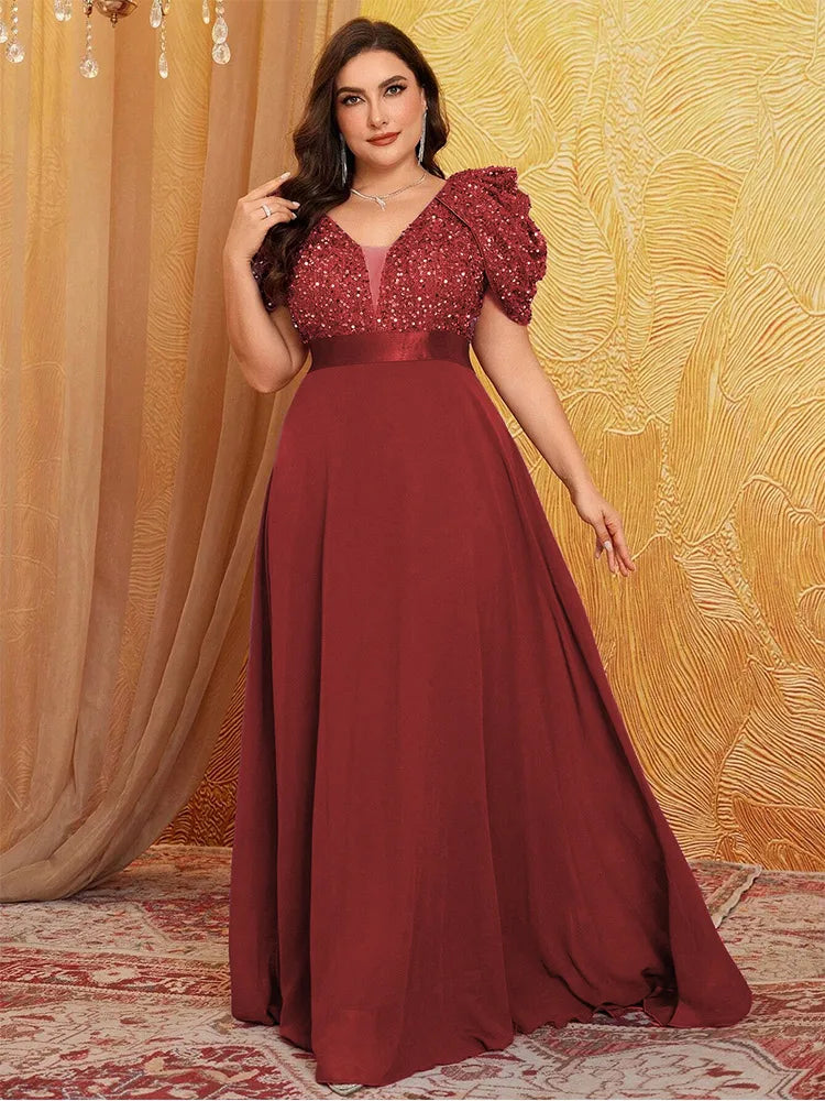Vestido Festa Longo Plus Size Federica