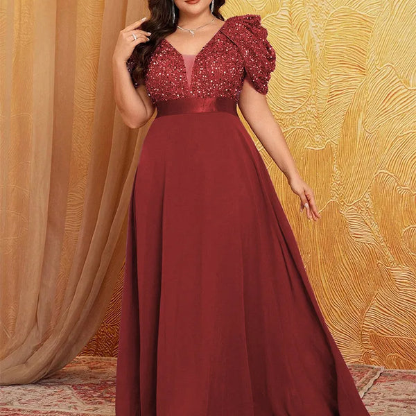 Vestido Festa Longo Plus Size Federica