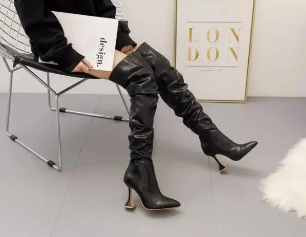 Bota Cano Alto Feminina Anita