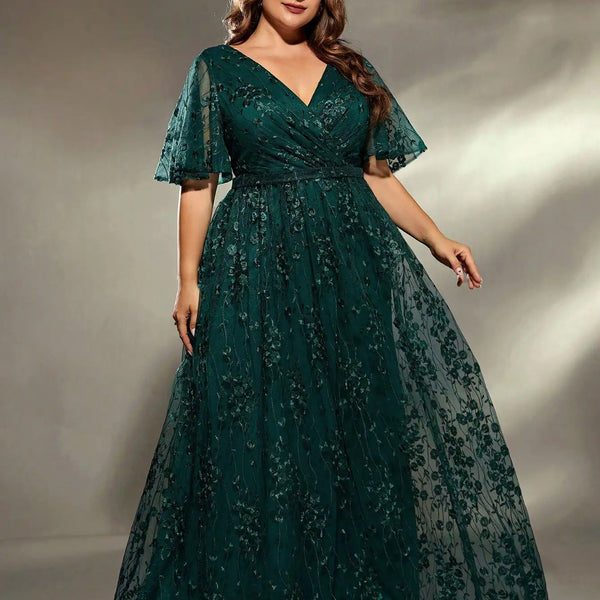 Vestido Longo Plus Size Festa Arianna