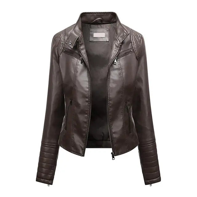 Jaqueta De Couro Feminina Edna