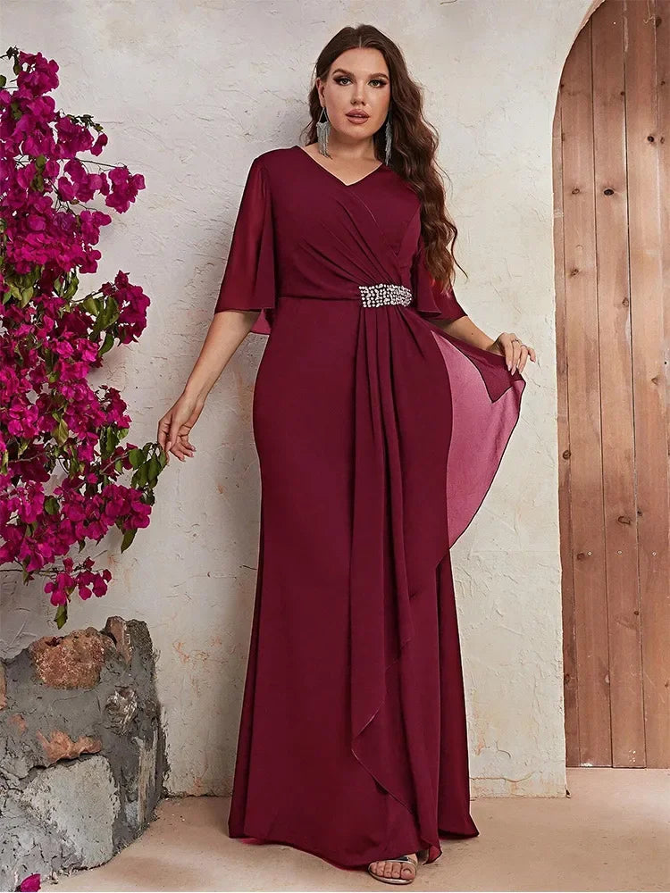 Vestido Longo Plus Size Festa Vittoria