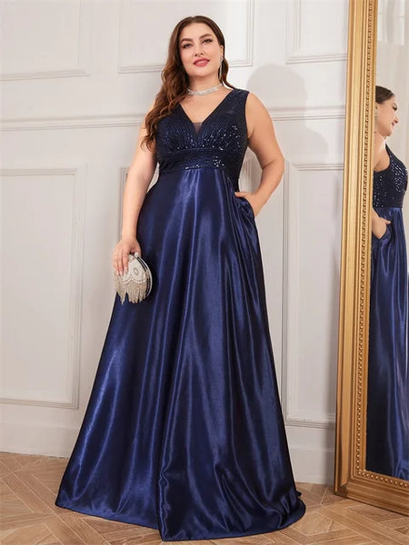 Vestido Plus Size Festa Longo Natascia