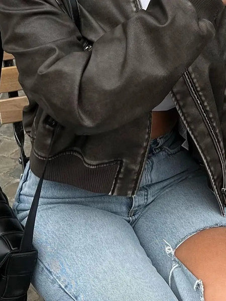 Jaqueta de Couro Feminino Beatriz