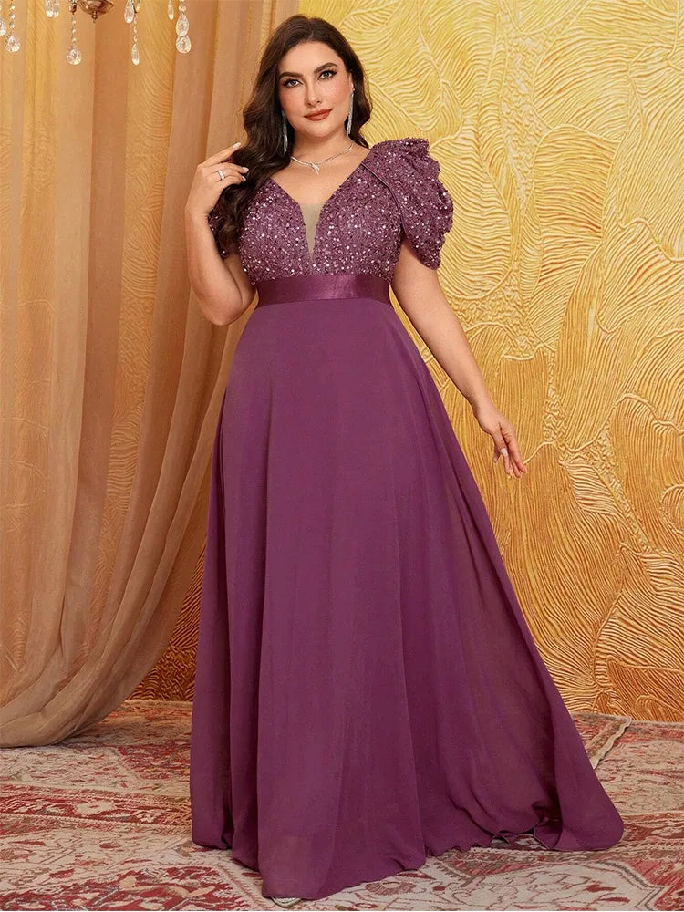 Vestido Festa Longo Plus Size Federica