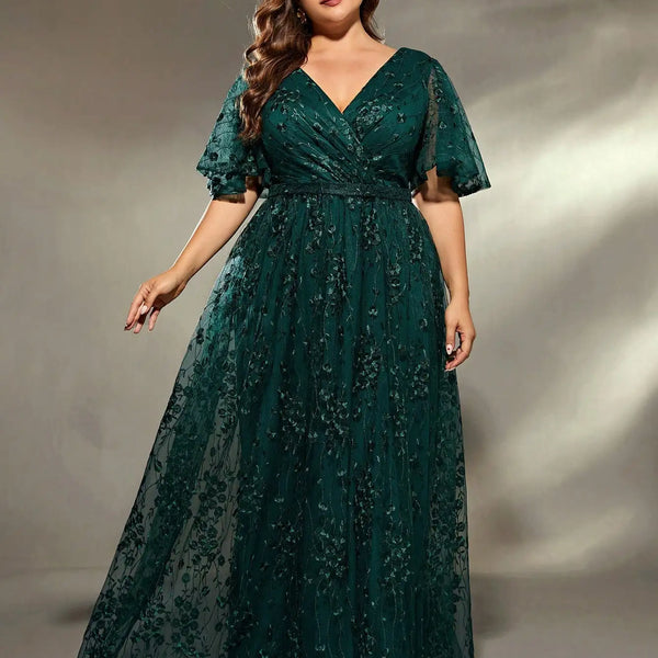 Vestido Longo Plus Size Festa Arianna