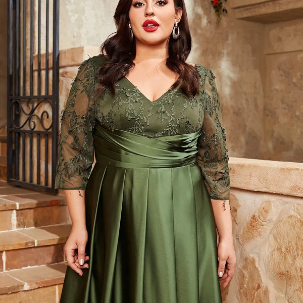 Vestido Longo Plus Size Festa Angelica