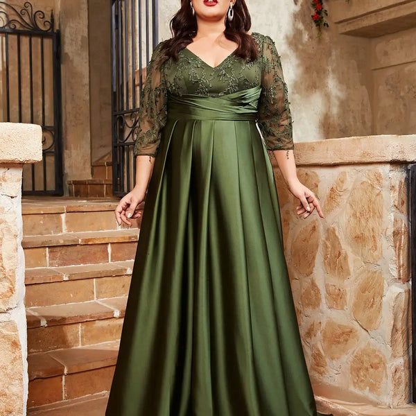 Vestido Longo Plus Size Festa Angelica
