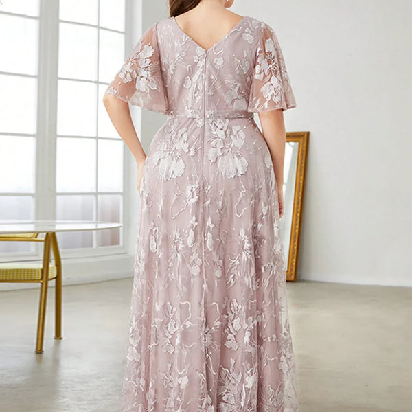 Vestido Plus Size Festa Longo Michela