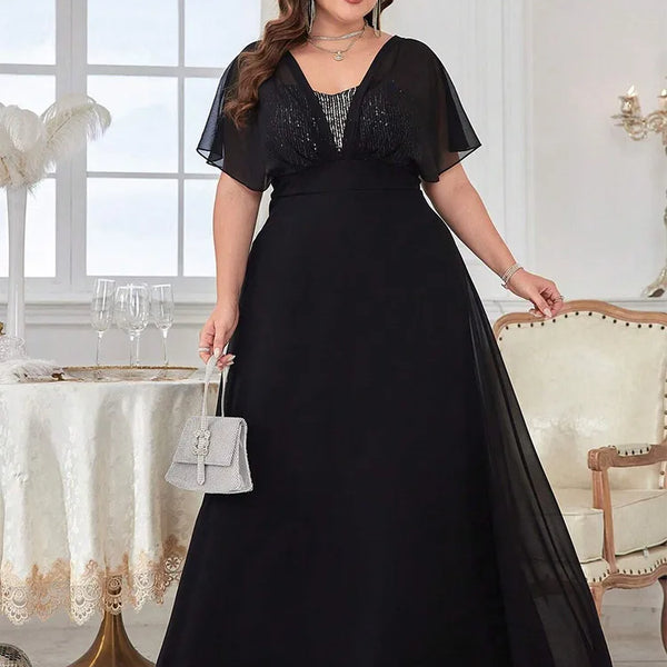 Vestido Longo Plus Size Festa Asia