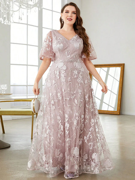 Vestido Plus Size Festa Longo Michela