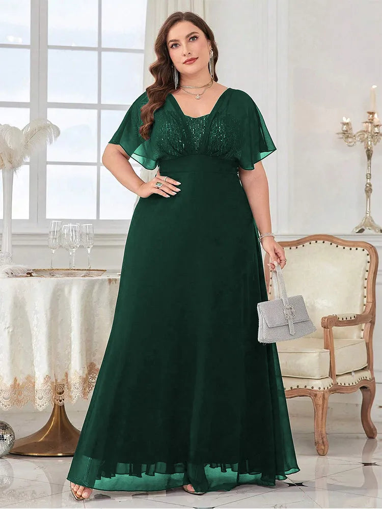 Vestido Longo Plus Size Festa Asia
