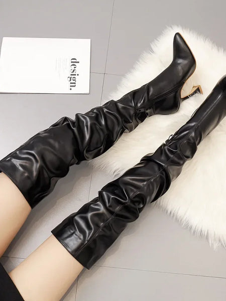 Bota Cano Alto Feminina Anita