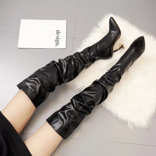 Bota Cano Alto Feminina Anita