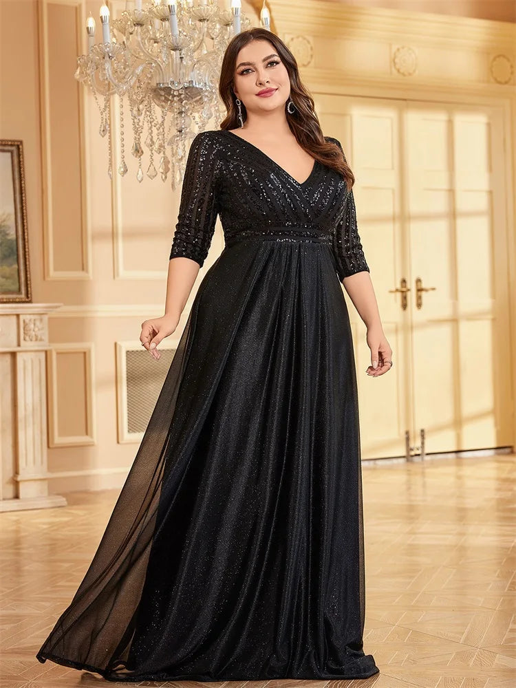 Vestido Longo Plus Size Festa Alessia