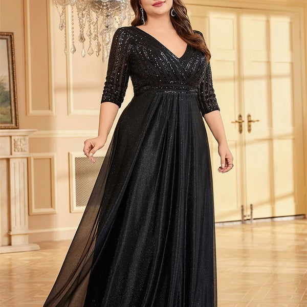 Vestido Longo Plus Size Festa Alessia