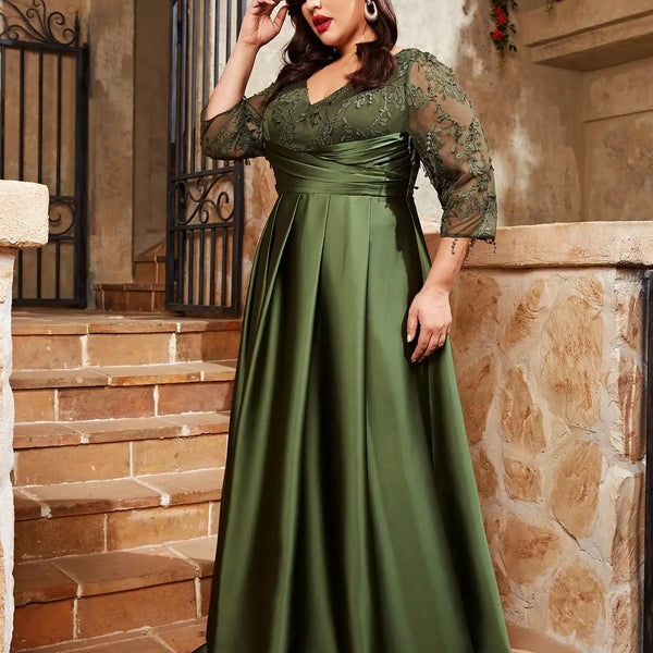Vestido Longo Plus Size Festa Angelica