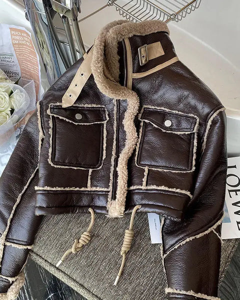 Jaqueta de Couro Feminino Isabela