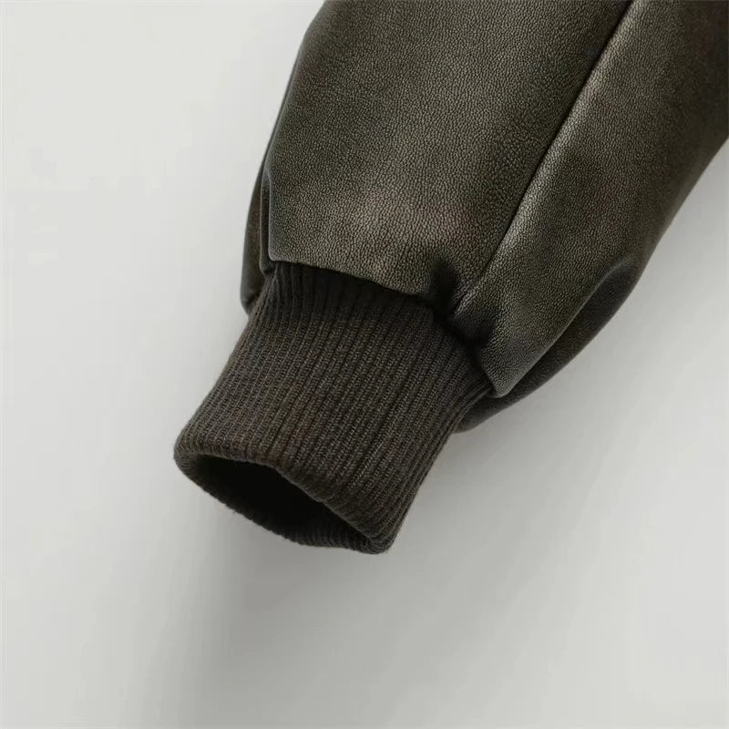 Jaqueta Feminina de Couro Maria