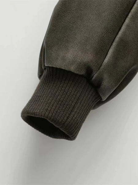 Jaqueta Feminina de Couro Maria